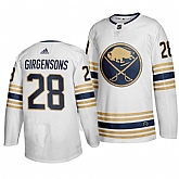 Sabres 28 Zemgus Girgensons White 50th anniversary Adidas Jersey Dzhi,baseball caps,new era cap wholesale,wholesale hats